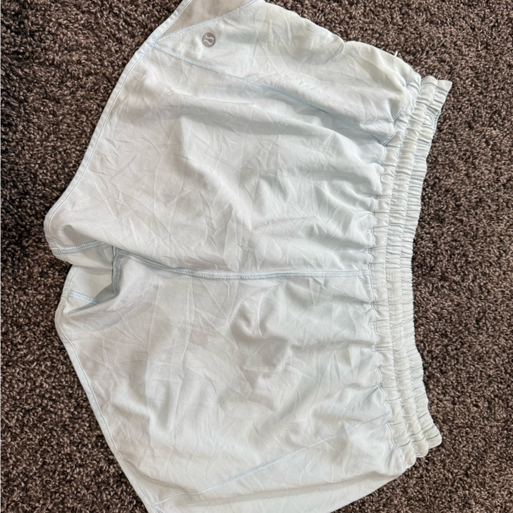 lululemon athletica Light Blue Women Shorts 4inch inseam - Picture 2 of 4